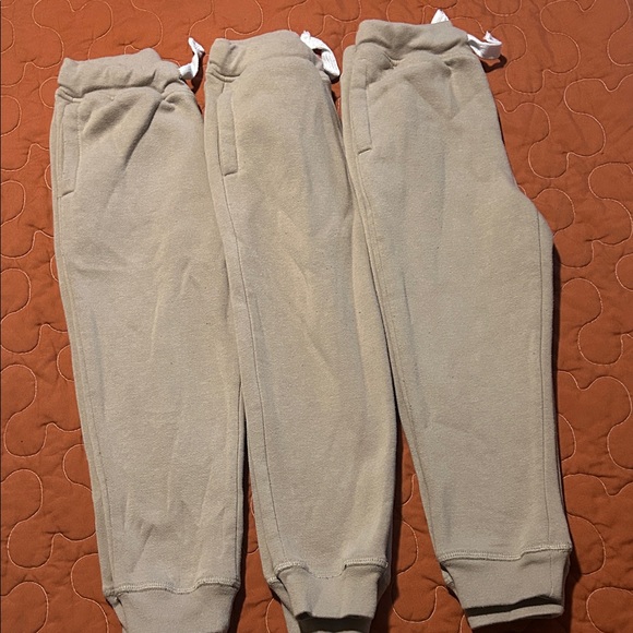 Smith’s American Other - EUC 3 Cozy Kids Tan Fleece Sweatpants - Size 3T